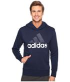 Adidas Essentials Linear Pullover Hoodie French Terry (collegiate Navy/white) Men's Sweatshirt