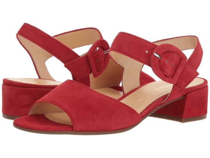 Gabor Gabor 81.742 (red Samtchevreau) Women's Dress Sandals