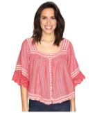 Free People See Saw Top (red) Women's Clothing