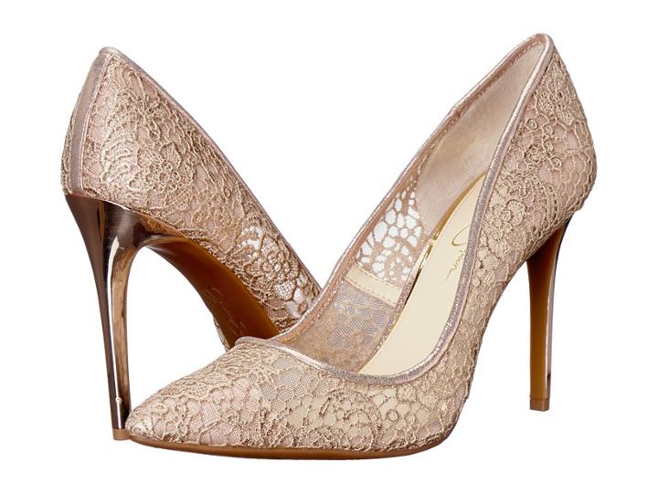 Jessica Simpson Praylee 2 (champagne Femme Crochet) High Heels