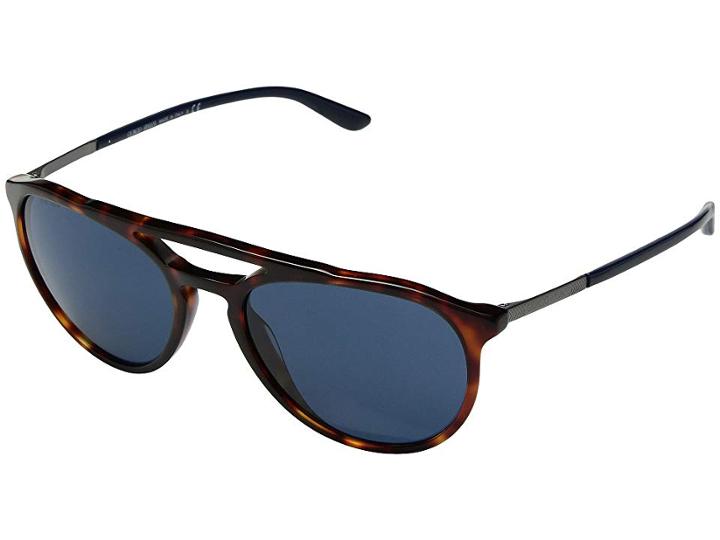 Giorgio Armani 0ar8105 (red Havana/blue) Fashion Sunglasses