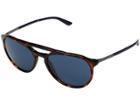 Giorgio Armani 0ar8105 (red Havana/blue) Fashion Sunglasses