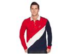 Nautica Long Sleeve Souvenir Pieced (nautica Red) Men's Clothing