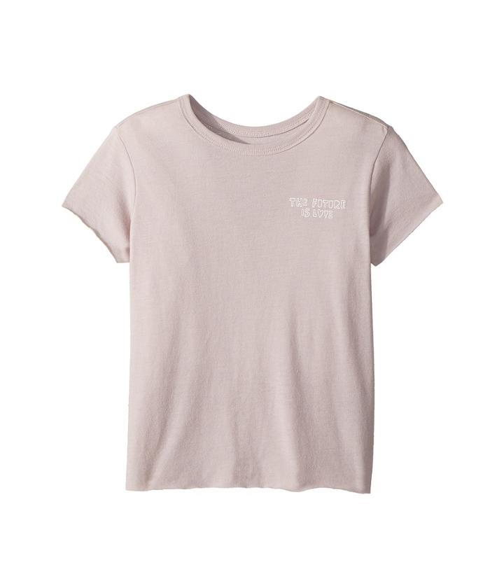 Spiritual Gangster Kids The Future Short Sleeve Tee (toddler/little Kids/big Kids) (rose Quartz) Girl's T Shirt