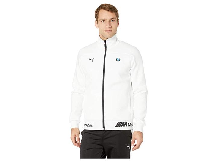 Puma Bmw Mms Life Sweat Jacket (puma White) Men's Coat