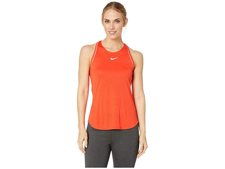Nike Court Dry Tank Top (habanero Red/white/white/habanero Red) Women's Clothing