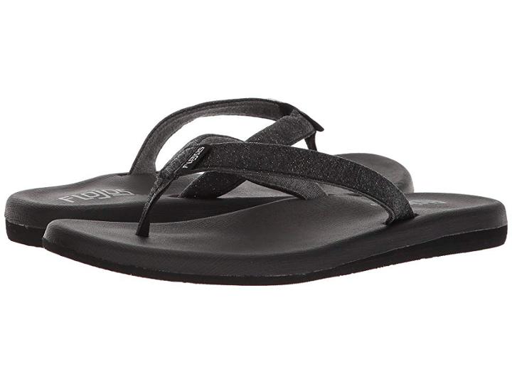 Flojos Campbell (silver) Women's Toe Open Shoes