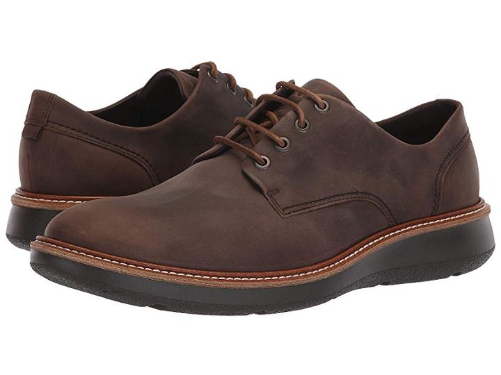 Ecco Aurora Tie (coffee) Men's  Shoes