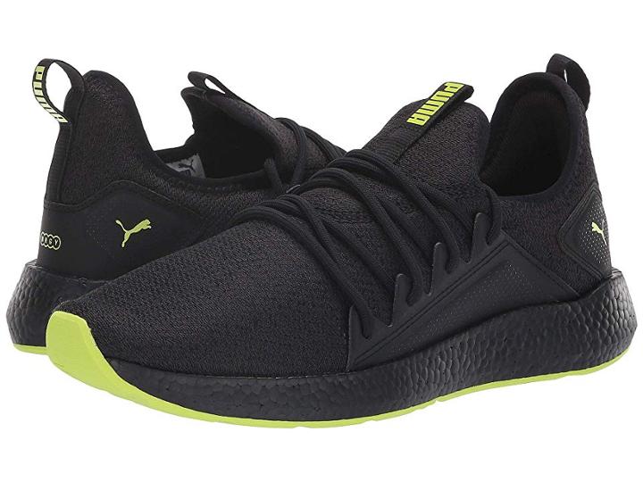Puma Nrgy Neko Knit (puma Black/asphalt/limepunch) Men's Shoes