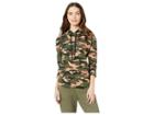 Bebe Logo Open Back Hoodie (camo) Women's Clothing