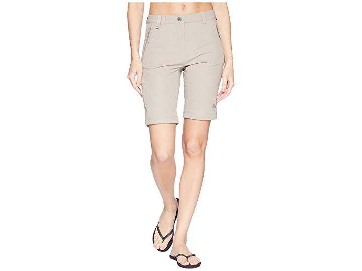 Jack Wolfskin Activate Track Shorts (moon Rock) Women's Shorts