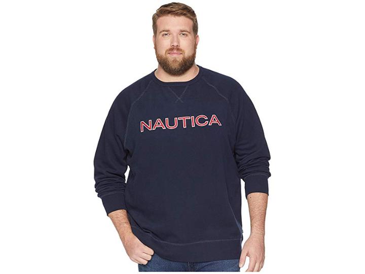 Nautica Big & Tall Big Tall Fleece Graphic (navy) Men's Fleece