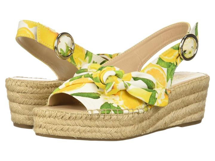 Franco Sarto Piroette (yellow) Women's Toe Open Shoes