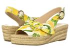 Franco Sarto Piroette (yellow) Women's Toe Open Shoes