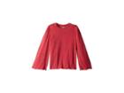 Chaser Kids Extra Soft Long Sleeve Bell Sleeve Crew Neck Tee (little Kids/big Kids) (cardinal) Girl's Long Sleeve Pullover