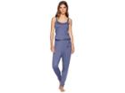 Emporio Armani Viscose Dreaming Long Suit Jumpsuit (navy Blue) Women's Jumpsuit & Rompers One Piece