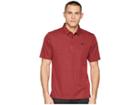 Travismathew El Pb Polo (american Beauty/black) Men's Short Sleeve Knit