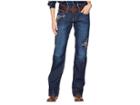 Cruel Abby Mid Rise Slim Boot Cut Jeans Cb11054071 (indigo) Women's Jeans