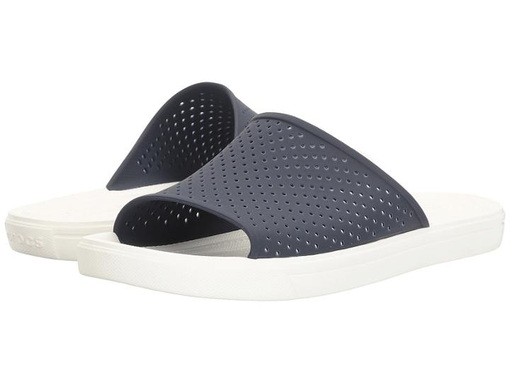 Crocs Citilane Roka Slide (navy/white) Slide Shoes