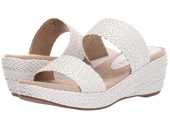 Anne Klein Zala Platform Sandal (white) Women's Shoes