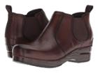 Dansko Frankie (brown Burnished Full Grain) Women's  Shoes