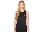 Nike Dry Miler Running Tank (black) Women's Sleeveless