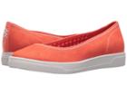Anne Klein Overthetop (orange/orange/white Fabric) Women's Flat Shoes