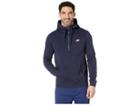 Nike Sportswear 1/2 Zip Hoodie (obsidian/obsidian/white) Men's Sweatshirt