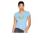 Life Is Good Reality Show Crusher Vee T-shirt (powder Blue) Women's T Shirt