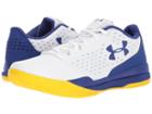 Under Armour Ua Jet Low (white/formation Blue/formation Blue) Men's Basketball Shoes