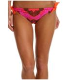 Prana Rena Reversible Bottom (neon Berry Scallop) Women's Swimwear