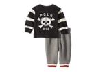Ralph Lauren Baby T-shirt Fleece Pants Set (infant) (polo Black) Boy's Active Sets