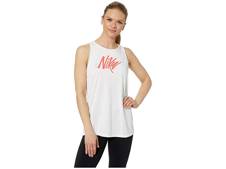 Nike Dry Legend Tank Tom Swoosh Tank (white) Women's Sleeveless