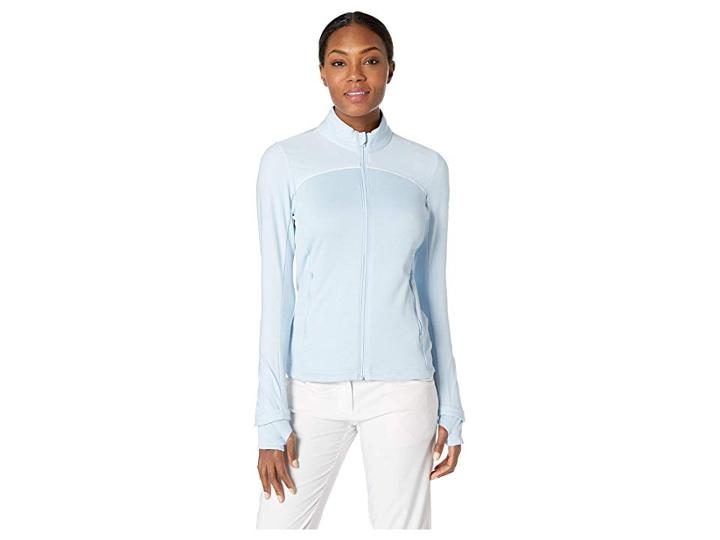 Adidas Golf Go-to Adapt Jacket (vision Blue) Women's Coat