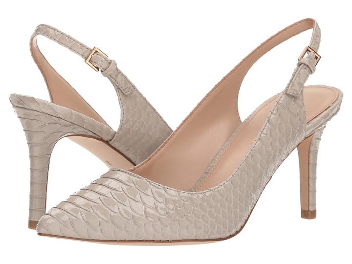 Bcbgeneration Marci Slingback (grey Patent Snake Embossed) High Heels