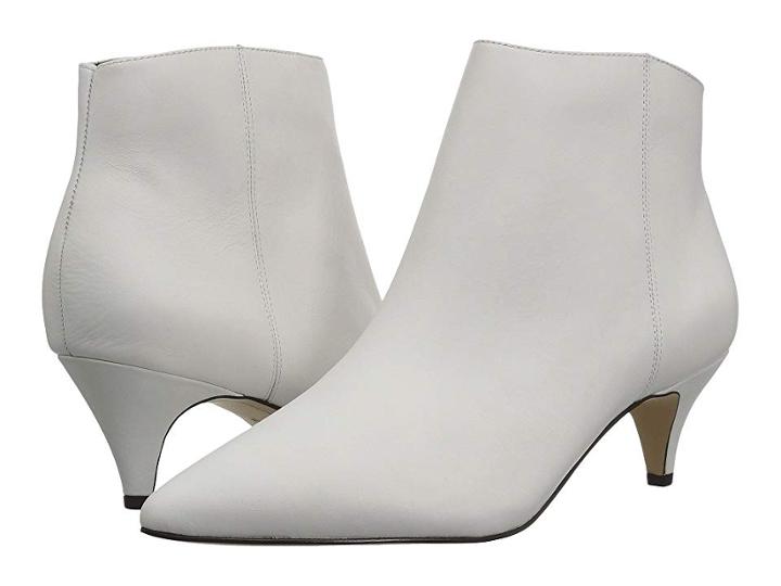 Sam Edelman Kinzey (bright White Modena Calf Leather/dakota Nappa) Women's Dress Zip Boots