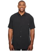 Columbia Big Tall Mossy Trail Short Sleeve Shirt (black) Men's Short Sleeve Button Up
