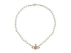 Vivienne Westwood Mini Bas Relief Choker Necklace (gold/light Colorado Topaz) Necklace