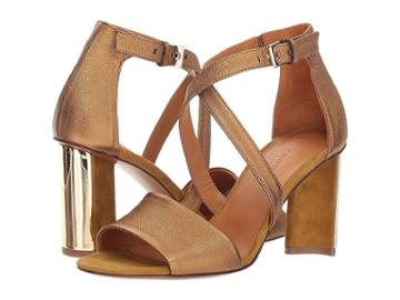Clergerie Zian (ocre Metallic Nappa Leather) High Heels
