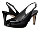 Stuart Weitzman Slinky (black Patent) Women's Sling Back Shoes