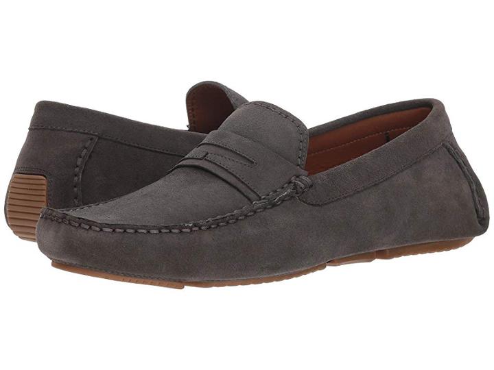 Aquatalia Brandon (dark Charcoal Suede) Men's Shoes