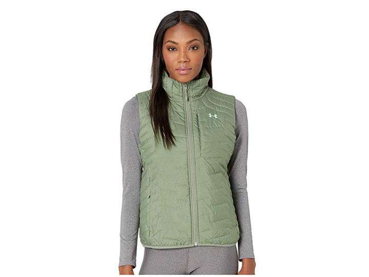 Under Armour Ua Coldgear Reactor Vest (moss Green/moss Green/green Typhoon) Women's Vest