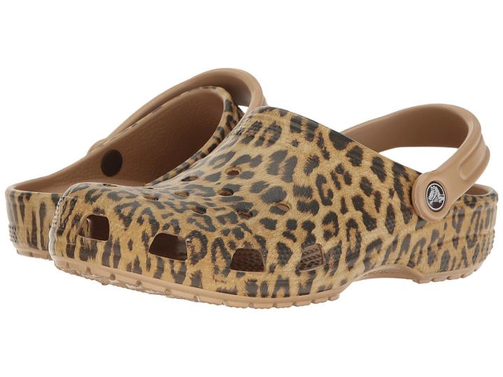Crocs Classic Leopard Iii Clog (gold) Clog/mule Shoes