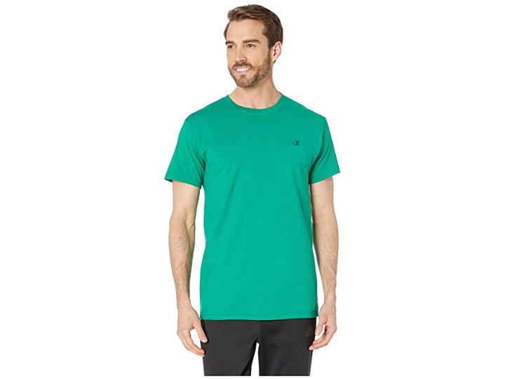 Champion Classic Jersey Tee (kelly Green) Men's Clothing