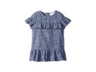 Kate Spade New York Kids Ruffle Dress (infant) (chambray Dot) Girl's Dress