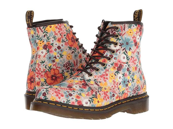 Dr. Martens 1460 Pascal Wl Core Print (taupe Wanderlust Fine Canvas) Women's Boots