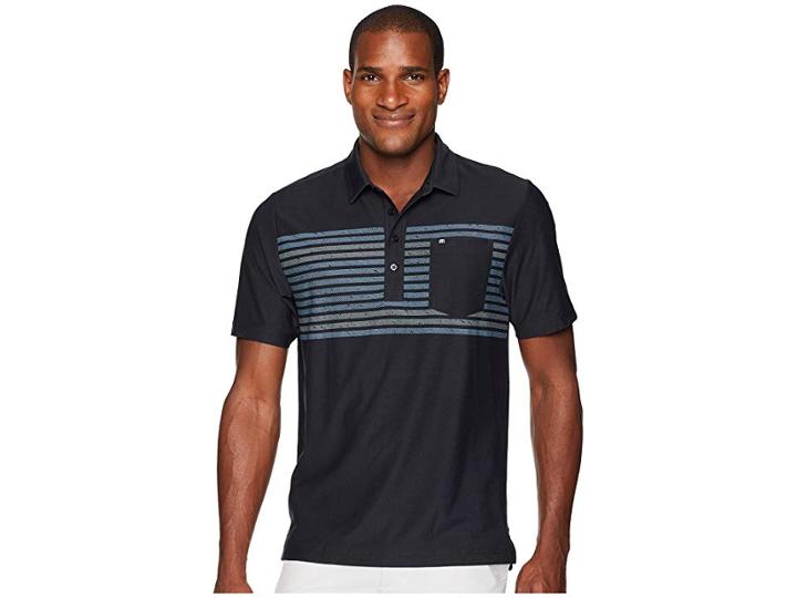 Travismathew Sweet Lu Polo (black/grisaille) Men's Short Sleeve Knit