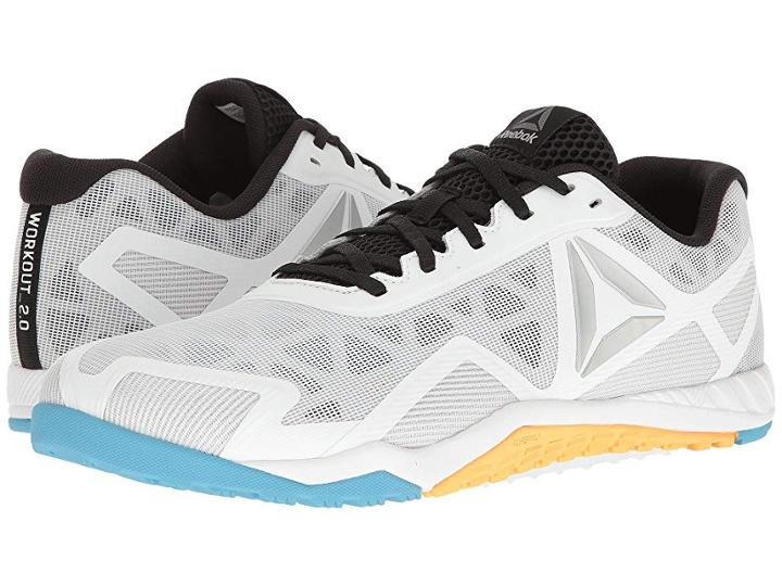 Reebok Ros Workout Tr 2.0 (white/black/blue Beam/fire) Men's Cross Training Shoes