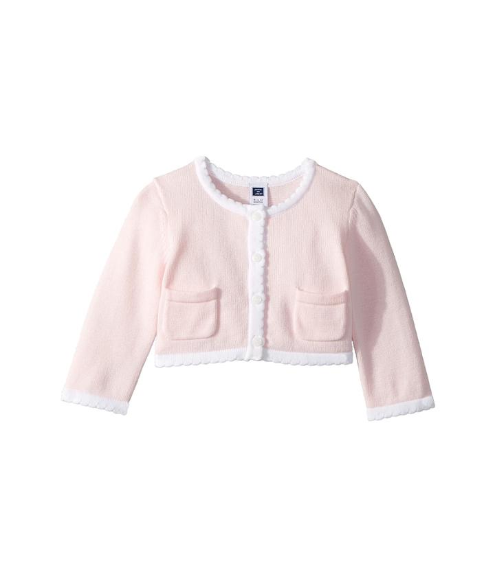 Janie And Jack Cropped Cardigan (infant) (dollface Pink) Girl's Sweater