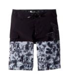 Volcom Kids Lido Block Mod Boardshorts (big Kids) (black Combo) Boy's Swimwear